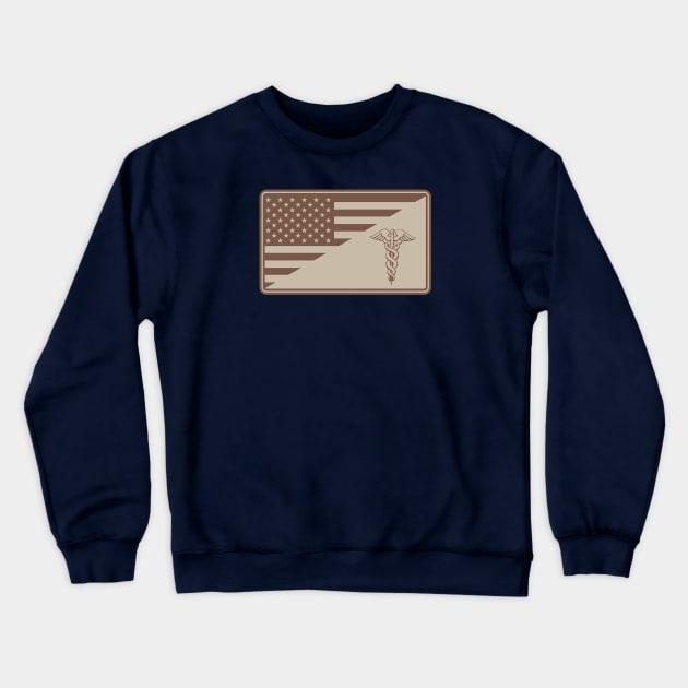 Combat Medic Patch (subdued) Crewneck Sweatshirt by TCP